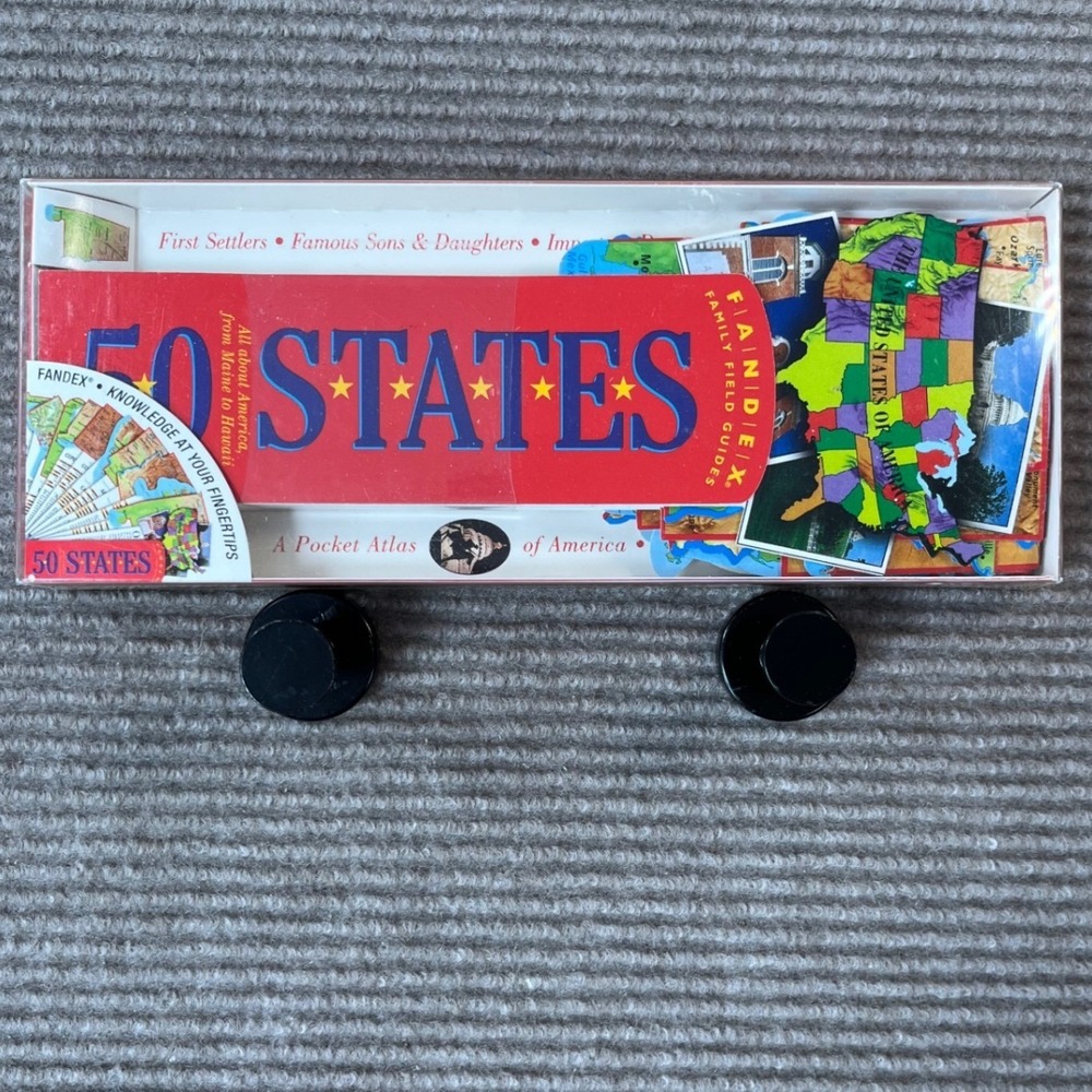 Fandex Family Field Guides 50 States Pocket Atlas Workman Publishing New Sealed